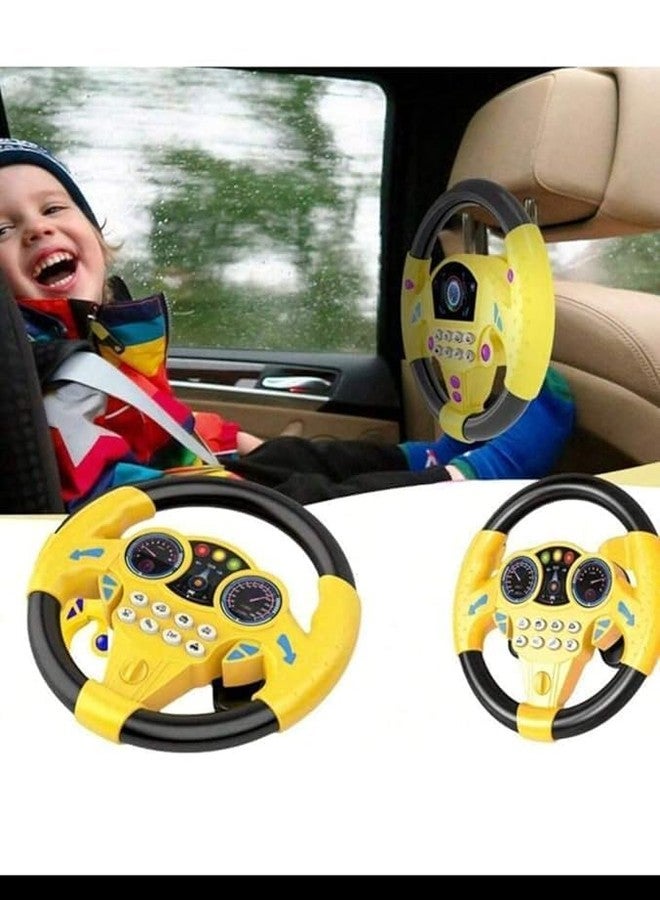 lizepto Kids Driving Steering Wheel Funny Interactive Driving Wheel with Music (DY) - Image 4